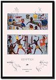 Framed Art Poster 20x30, Egyptian Chariots and Weapons