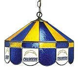 San Diego Chargers Stained Glass Pub Light Style: Swag