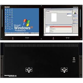 Marshall High Resolution TFT-MegaPixelT Dual 10.4" Screen VGA Rack Monitor Set