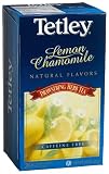Tetley Lemon Chamomile Natural Flavors Drawstring Herb Tea, Caffeine Free, 20-Count Tea Bags, 1.0-Ounce Boxes (Pack of 6)