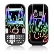 Rainbow Neon Flames Design Protective Skin Decal Sticker for Palm Centro Cell Phone