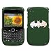 BLACKBERRY AT&T SPRINT TMOBILE VERIZON METROPCS CURVE 8520 8530 9300 9330 HARD PLASTIC DESIGN GREEN AND WHITE BATMAN LOGO RHINESTONE CRYSTAL BEADS SNAP ON CASE COVER