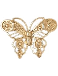 Dazzlers Solid 14k Gold Butterfly Charm Pendant Available in three colors from jewelsberry (weights: 4.2 grams only)