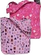 Track Tote Bags Set of 2 Multicolor Hearts Tote Bag/ Book Bag