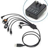 【Amazon限定】 7in1スーパーマルチUSBケーブル USBACアダプタセット RCG-U7SPBK+AC