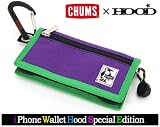 CHUMSチャムスHOOD別注オリジナルiPhone WalletVioletアイフォンケース