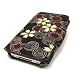JAVOedge Cherry Blossom Book Style Case for the Apple iPhone 3GS/3G (Cocoa)