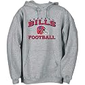 Reebok Buffalo Bills Ash Stacked Helmet Hoody Sweatshirt