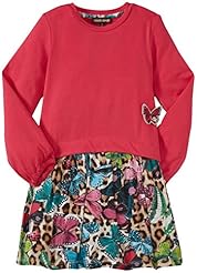 Toddler Long Sleeves General Print  Dress