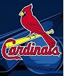 St. Louis Cardinals Royal Plusch Raschel Throw Blanket - MLB Baseball Fan Shop Team Merchandise