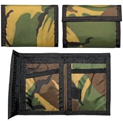 Woodland Camouflage Nylon Commando Army Wallet