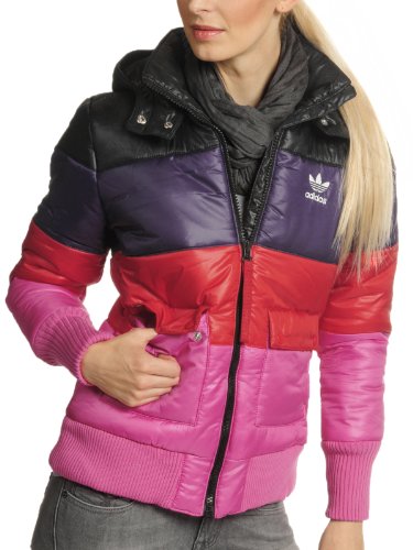 Adidas Damen Winterjacke S WINTER PADDED, black/eggplant, 40, O58667