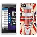 BlackBerry Z10 Retro Vintage Electric Guitar with Ragged Union Jack Flag Cover