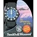 Smith & Wesson Knives W455P Police Watch with Blue Face & Black Bezel