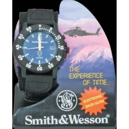 Smith & Wesson Men's SWW-455P Police Black Nylon Strap Watch