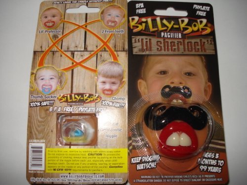 Billy Bob Lil' Sherlock Baby Pacifier by Billy Bob Pacifiers