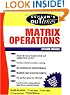 Schaum's Outline of Theory and Problems of Matrix Operations