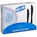 Dixie KM507 Medium Weight Polystyrene Knife, 7" Length, Black (10 Boxes of 100)