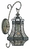 Eurofase 19366-012 Bellini 1-Light Wall Sconce, Rustic Silver