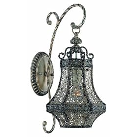 Eurofase 19366-012 Bellini 1-Light Wall Sconce, Rustic Silver by Eurofase