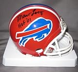 Marv Levy Buffalo Bills NFL Hand Signed Mini Football Helmet with HOF 01 Inscription