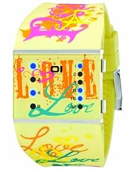 01TheOne Womens SLSL137B3 Slim Square Classic LED Watch