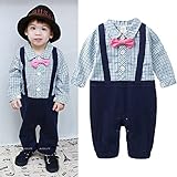 HAOCOO ベビー 男の子 スーツ キッズ 子供服 フォーマル カバーオール ロンパース 入学式 七五三 90cm