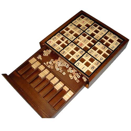 51Yidn1SRLL Wooden Deluxe Sudoku Board Game