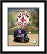 Boston Red Sox MLB Framed 8x10 Photograph Team Logo and Baseball Cap Collage