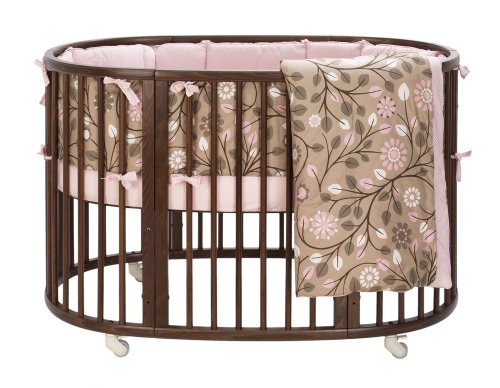 DwellStudio Baby Oval Garden Crib Set, Blossom