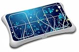 BLUE FLORAL Design Wii Fit Balance Board Vinyl Skin Decal Cover Sticker Protector (Matte Finish)