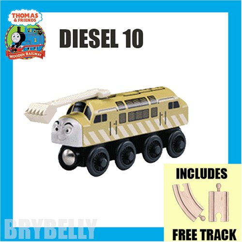 51YimrkC6oL Diesel 10 with Free Track from Thomas the Tank Engine and Friends Wooden Railway Train System