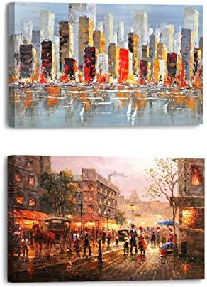 Yimei Art Modern Canvas Running Horse Painting Wall Art for Home Decoration Canvas Prints Giclee Artwork for Wall Decor with The hourses