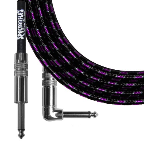 Spectraflex-Original-Series-Right-Angle-Instrument-Cable-10-Foot-Violet