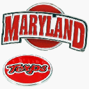 Maryland Terrapins Hat Clip Golf Ball Marker