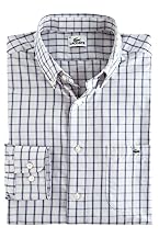 Long Sleeve Plaid Poplin Check With Button Down Collar
