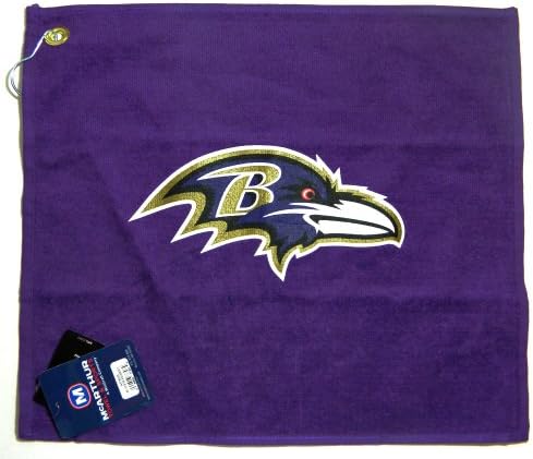 NFL Baltimore Ravens 14" x 18" Golf Towel 100% Cotton Gift