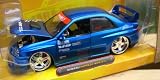 Review JADA TOYS  / SUBARU IMPREZA WRX STi in BLUE Scale 1/24