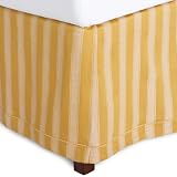Pinzon Medallion Egyptian Cotton Jacquard Queen Bed Skirt, Gold