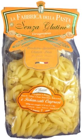 La Fabbrica Della Pasta Gluten Free Fidanzati Capresi 500 Grams (1.1 lb) Pack of 12