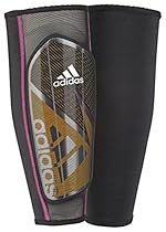 adidas Performance Ghost Pro Shin Guard, Solar Gold/Black/Shock Pink, X-Small
