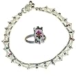 Womens Jewelry Silver Anklet Bracelet Toe Ring Pair 51 gms.10 inches (anklts514)