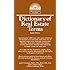 Dictionary of Real Estate Terms