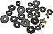 Rubber Flat Faucet Washers, 24 Pc