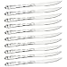 ZICOME [10-piece] Stainless Steel Prime Steak Knife Set - Nice Looking Handle Inspired By the Chess