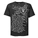 Oakland Raiders Script Short Sleeve Fit Tee, X-Large
