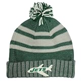 NFL Men's New York Jets Classics Cuffed Pom Knit Hat - Kd97z