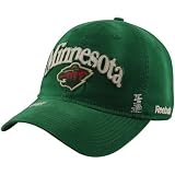 NHL Reebok Minnesota Wild Garment Wash Adjustable Slouch Hat - Green