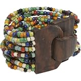 About Color Wood Buckle Cuff