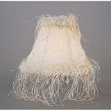 Livex S205 Chandelier Shade Ivory Silk Shade with Corn Silk Fringe